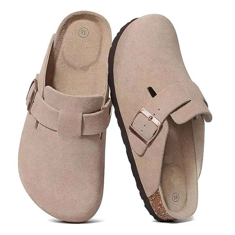 Sabot in pelle scamosciata